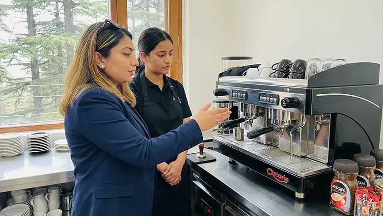 Practical barista training programme in Himachal Pradesh